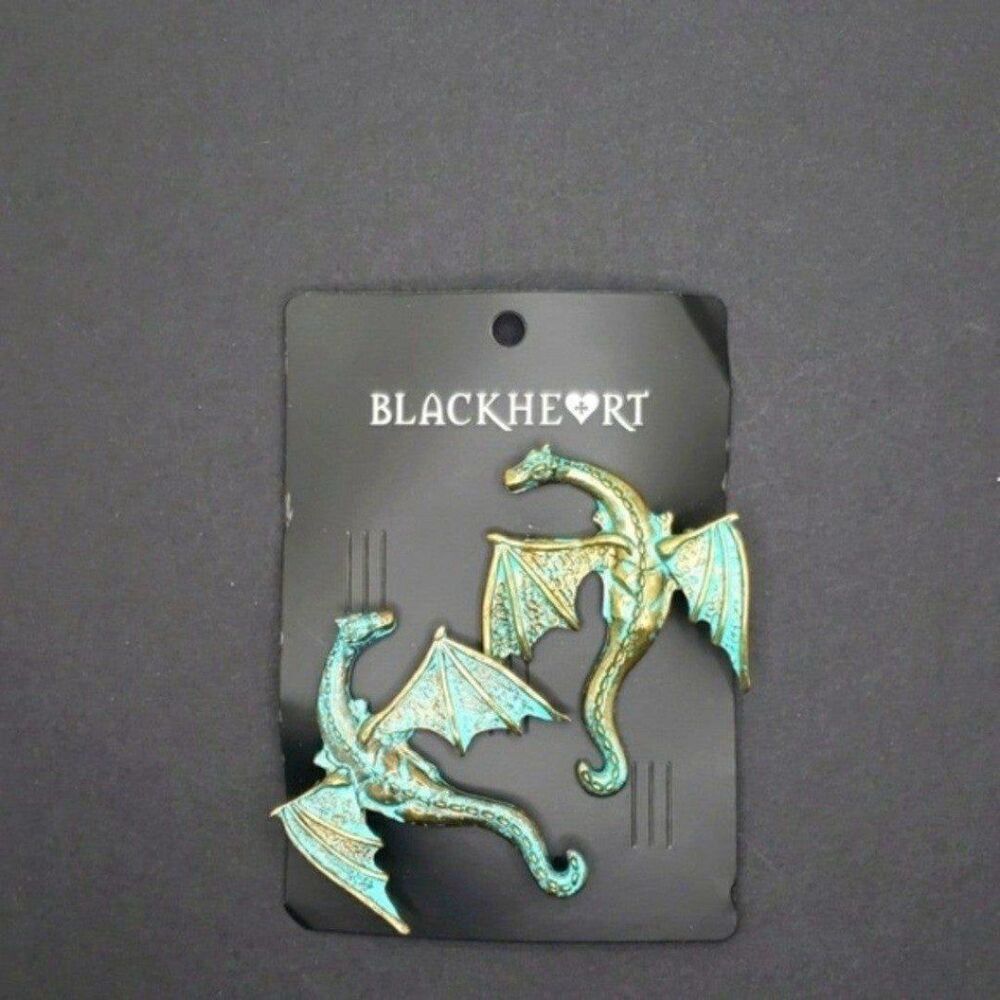 Turquoise Dragon hair clips